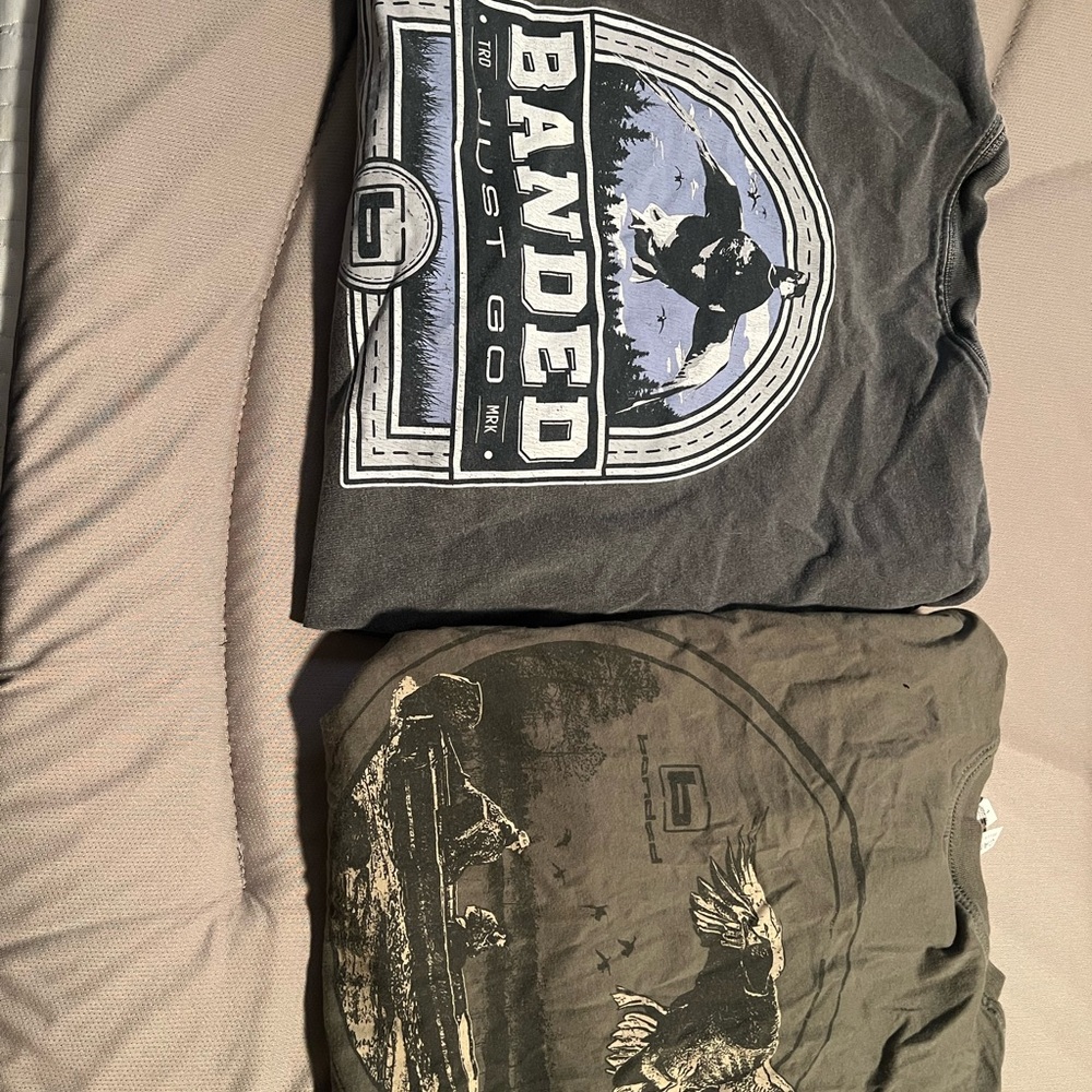 Banded Graphic T-Shirts Set